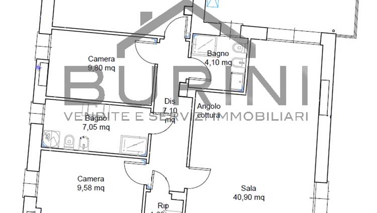 Planimetria attico Faenza
